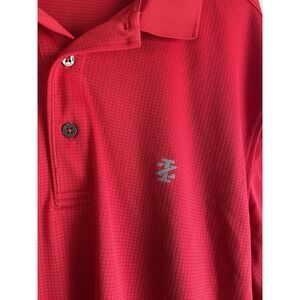 Izod Red Golf Polo Shirt Men's Size Large Summer